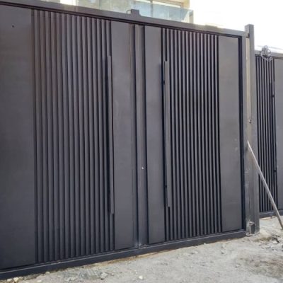 درب حیاط آهنی مدل کیت کت