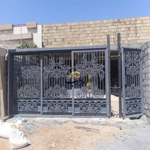 درب فرفورژه لادن مدل بدون تاج ریلی درب فرفورژه لادن مدل بدون تاج ریلی